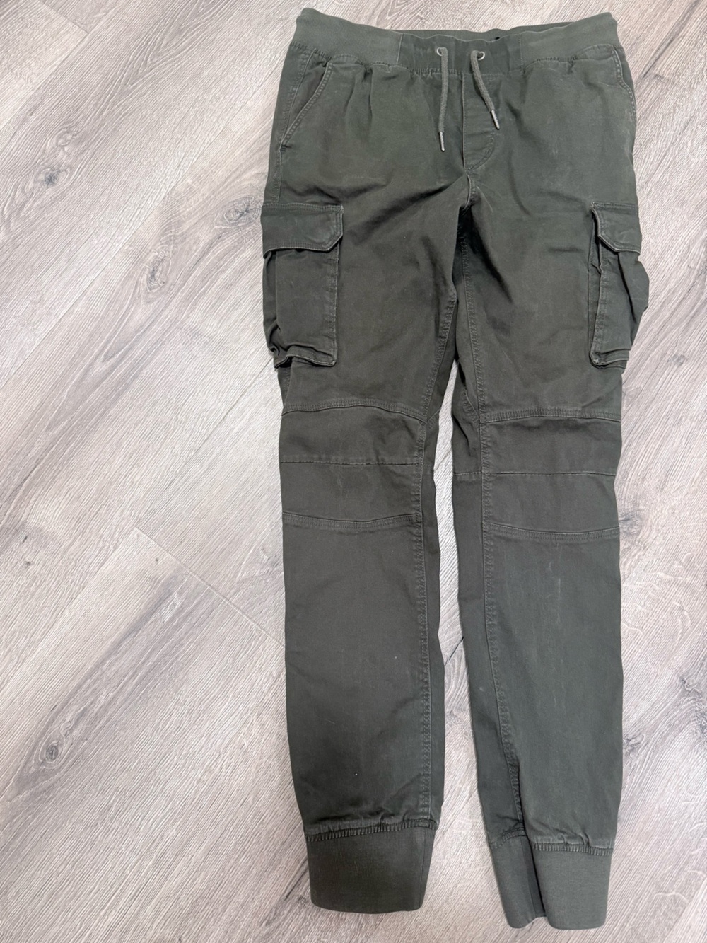 Divided Olive Green Cargo Jogger Pants